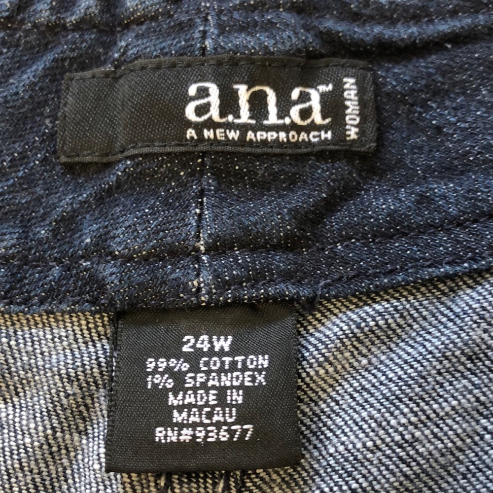 A.N.A Blue Denim Bermuda Shorts 24W - Picture 5 of 6